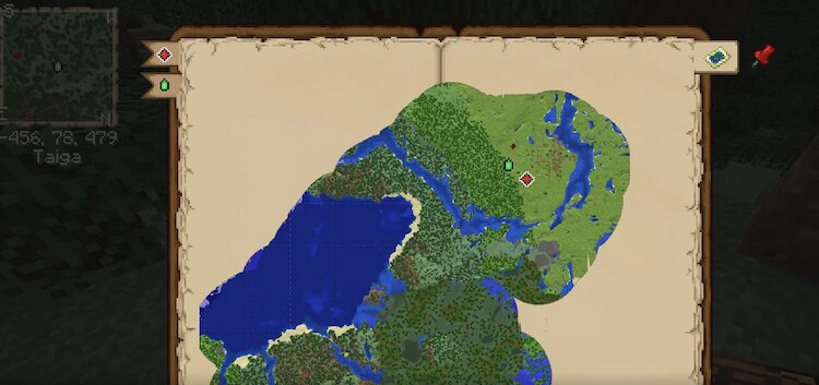 Map Atlases ماد نقشه منحصر به فرد است که از نقشه درون بازی برای ایجاد یک مینی مپ استفاده می‌کند.